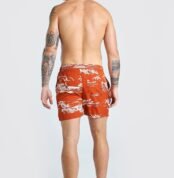 brown-co-ord-print-drawstring-shorts-