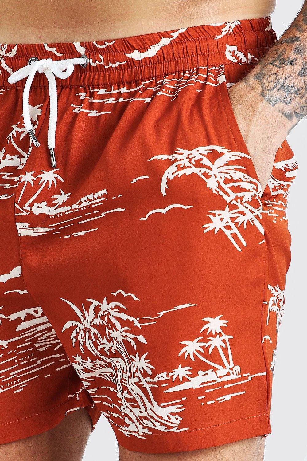 brown-co-ord-print-drawstring-shorts- (1)